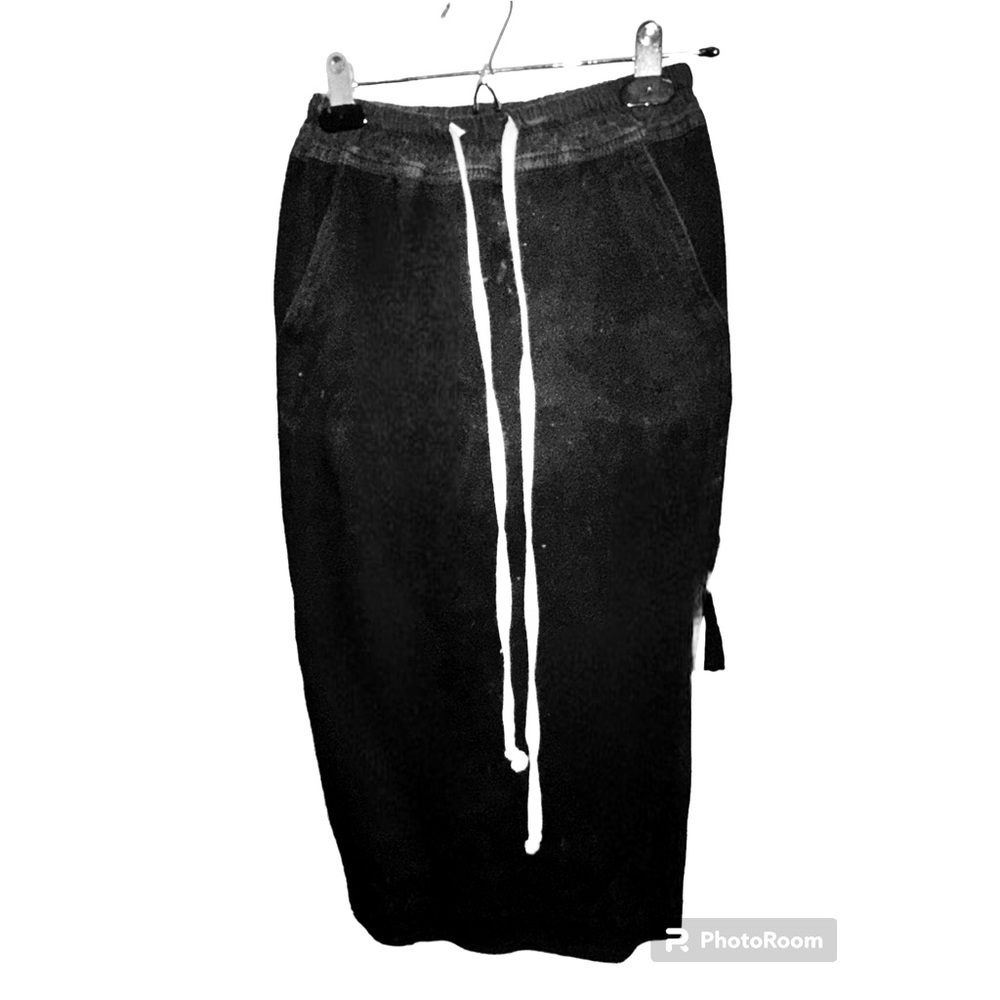 RICK OWENS • PENCIL SKIRT • BLACK